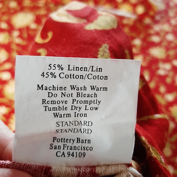 Pottery Barn full/queen COLLETTE DUVET with shams like new linen cotton - Picture 9 of 13